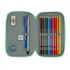 Двойной пенал BlackFit8 M854 бирюзовый 12.5 x 19.5 x 4 cm (28 Предметы)