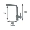 Mixer Tap Edouard Rousseau SQUARE