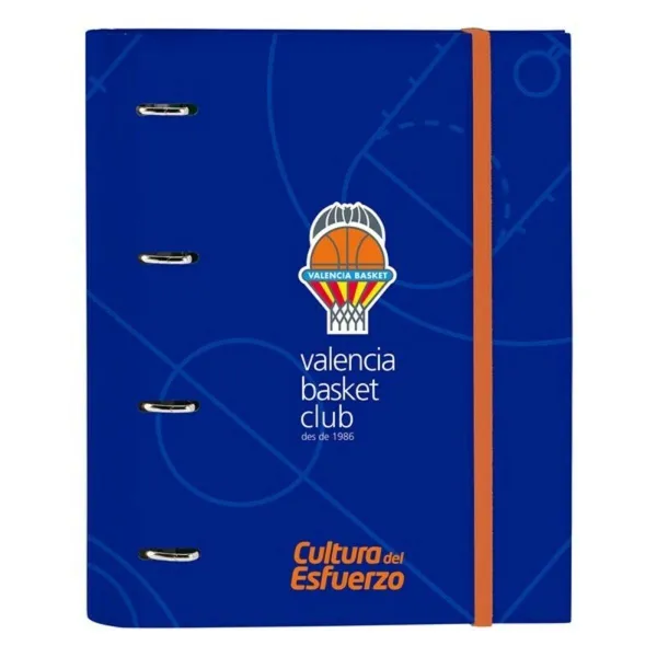 Rengaskansio Valencia Basket M666 Sininen Oranssi (27 x 32 x 3.5 cm)