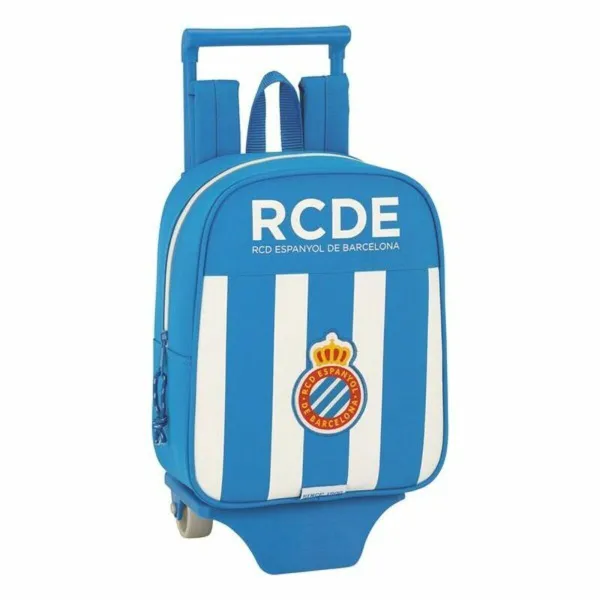Skolas mugursoma ar riteņiem 805 RCD Espanyol 611753280 Zils Balts