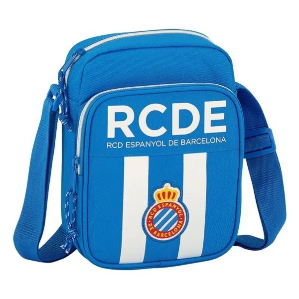 Olkalaukku RCD Espanyol 611753672 Sininen Valkoinen (16 x 22 x 6 cm)