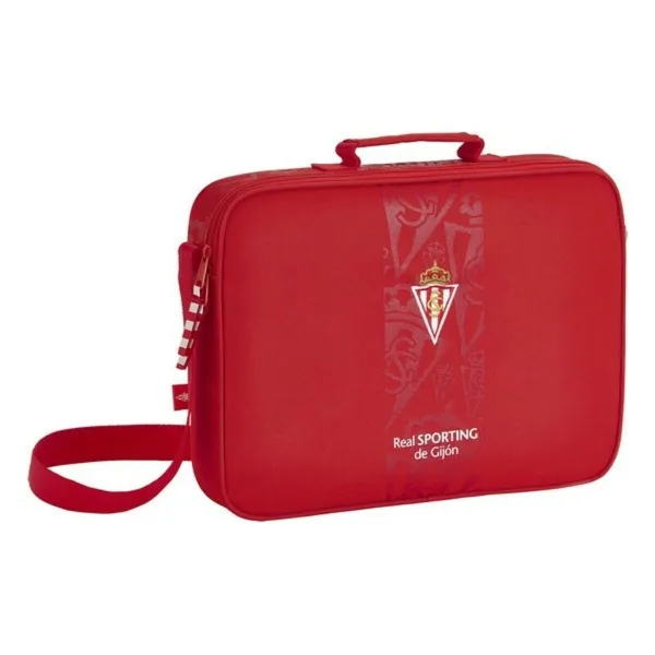 Koulusalkku Real Sporting de Gijón Punainen (38 x 28 x 6 cm)