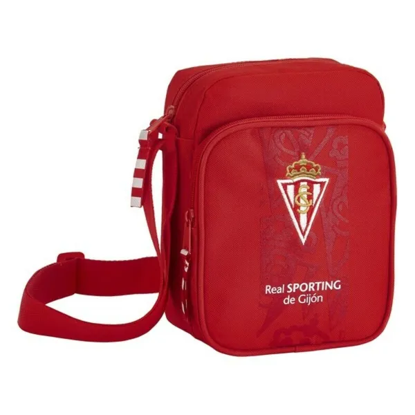 Shoulder Bag Real Sporting de Gijón 611971385 Red 16 x 22 x 6 cm