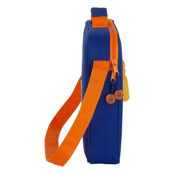 Koulusalkku Valencia Basket Sininen Oranssi (38 x 28 x 6 cm)