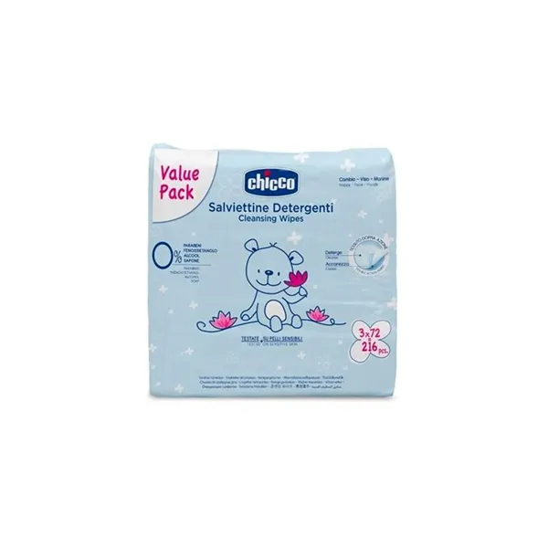 Chicco Tripack 72uts Wipes