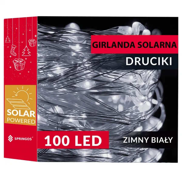 Jouluvalot aurinkokennolla Springos CL4142 12 m