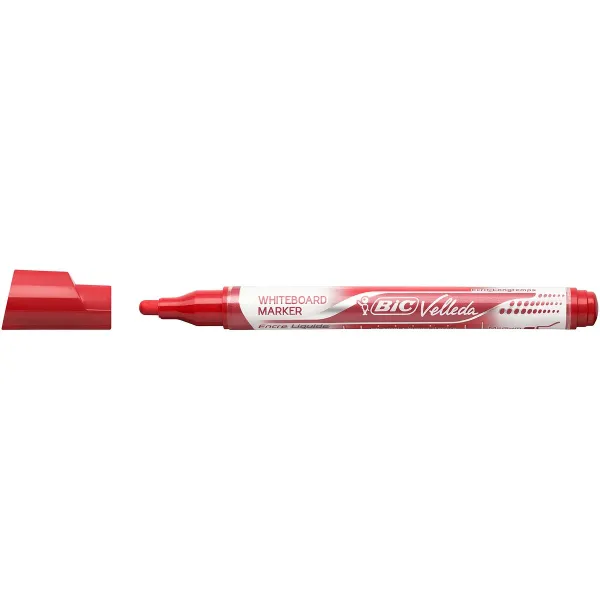Valkotaulutussi Bic 902089 Punainen Pyöreä 12 Kappaletta