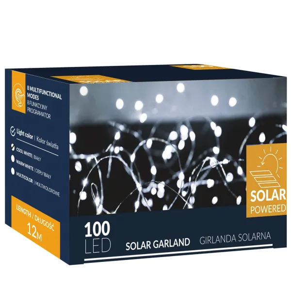 Jouluvalot aurinkokennolla Springos CL4142 12 m