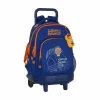 Skolas mugursoma ar riteņiem Compact Valencia Basket M918 Zils Oranžs (33 x 45 x 22 cm)