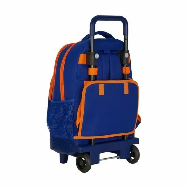 Skolas mugursoma ar riteņiem Compact Valencia Basket M918 Zils Oranžs (33 x 45 x 22 cm)