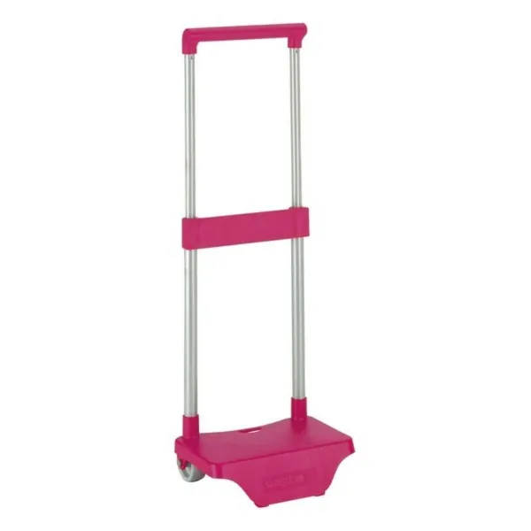 Reppu pyörillä Safta Acero y polipropileno Magenta 22 x 67.5 x 17 cm