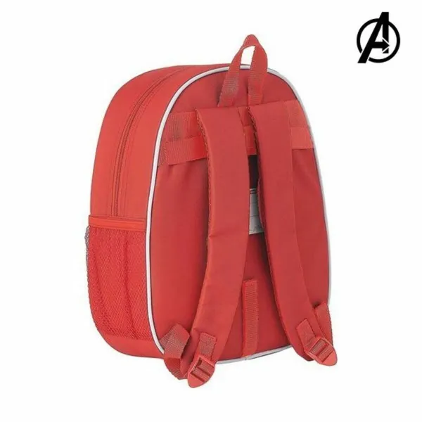 3D-Laste seljakott The Avengers Punane
