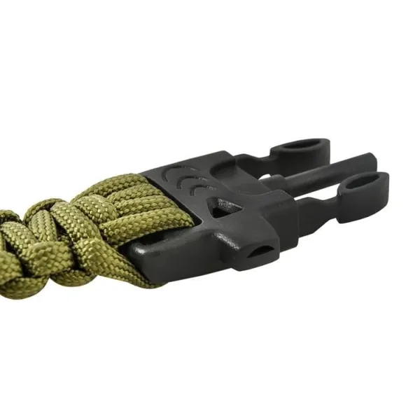 SURVIVAL bracelet with accessories - green
