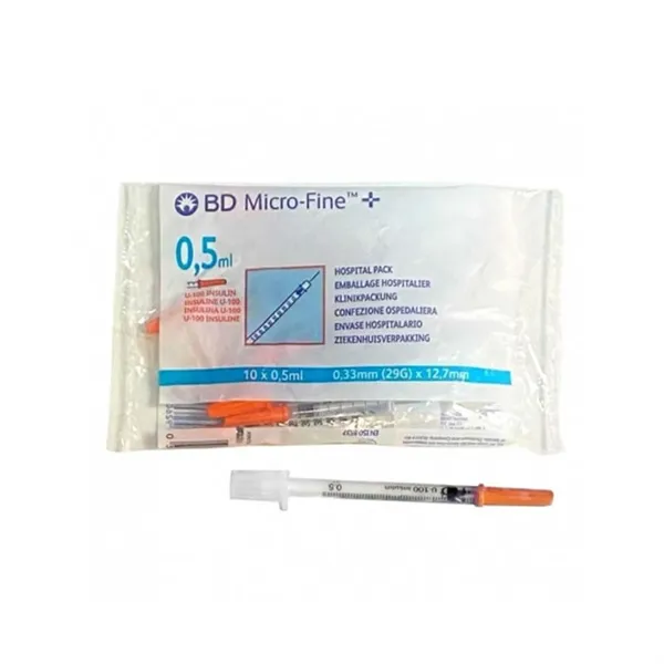 Bd Insulin Syringe Microfine 0,5 X 12,7 10 pcs.