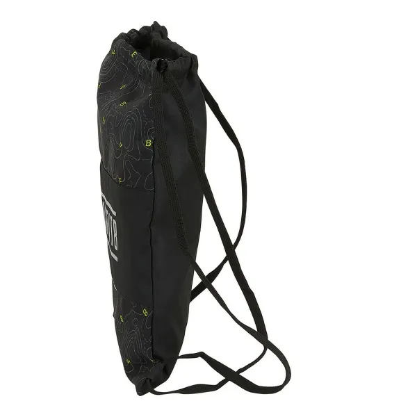 Kuprinė su virvutėmis Topography BlackFit8 M196A Juoda Žalia
