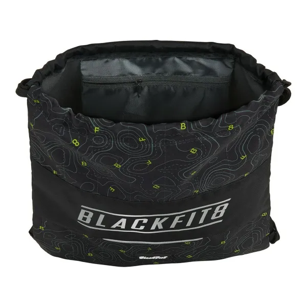 Kuprinė su virvutėmis Topography BlackFit8 M196A Juoda Žalia