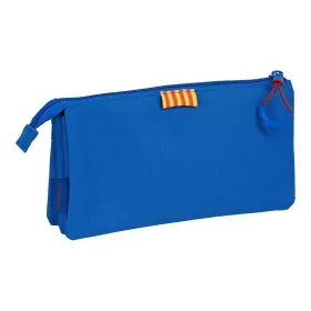 Тройной пенал F.C. Barcelona M744 22 x 12 x 3 cm Тёмно Бордовый Тёмно Синий