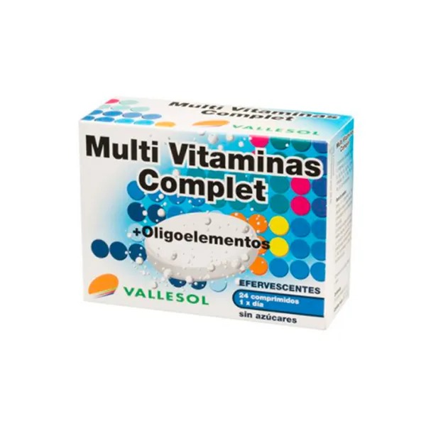 Vallesol Multivitamins Complet +Trace Elements Effervescent 24 Tablets