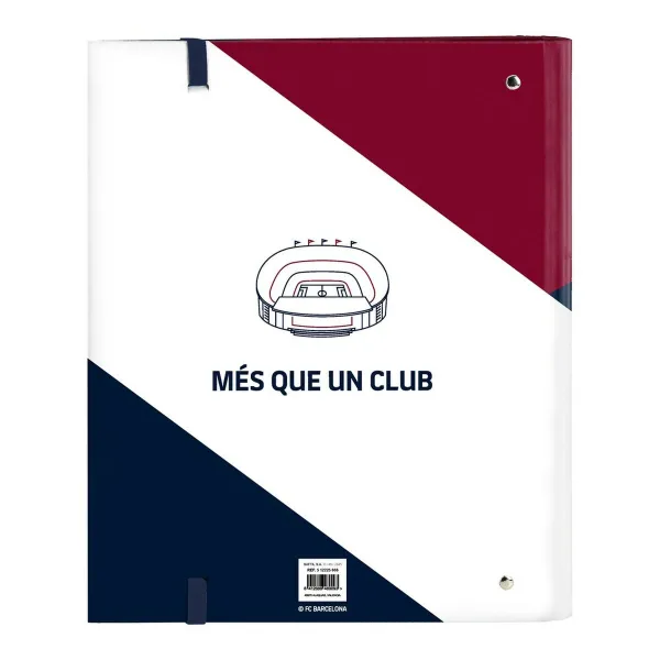 Žiedinis segtuvas F.C. Barcelona Corporativa A4 Mėlyna Kaštoninė (27 x 32 x 3.5 cm) (35 mm)