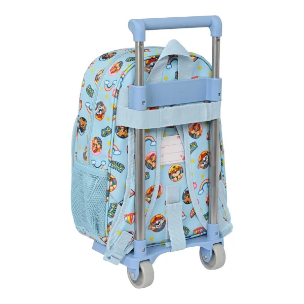 Reppu pyörillä The Paw Patrol Sunshine Sininen 26 x 34 x 11 cm