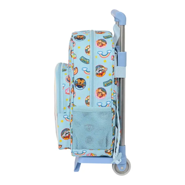 Reppu pyörillä The Paw Patrol Sunshine Sininen 26 x 34 x 11 cm