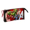 Mokyklinis dėklas The Avengers Infinity Juoda Raudona 22 x 12 x 3 cm