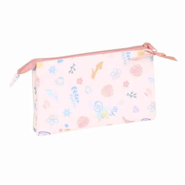 Тройной пенал Princesses Disney Dream it Розовый 22 x 12 x 3 cm