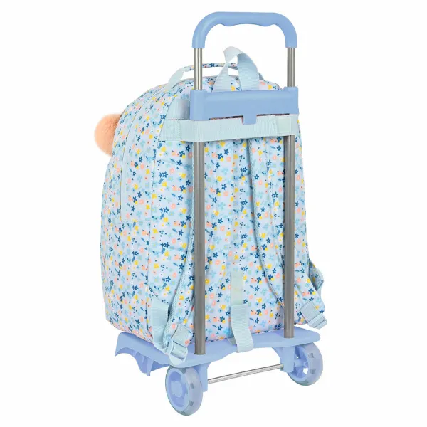 Школьный рюкзак с колесиками Moos Lovely Синий 32 x 42 x 15 cm