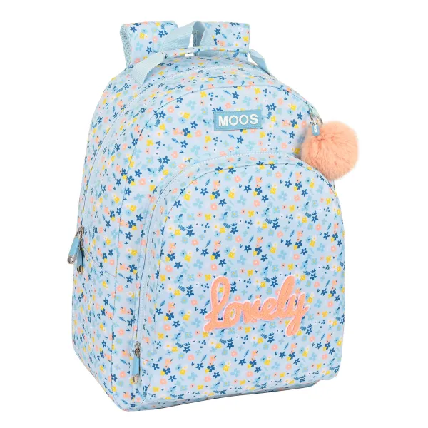 Школьный рюкзак Moos Lovely Синий 32 x 42 x 15 cm