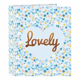 Ring binder Moos Lovely Blue A4 27 x 33 x 6 cm