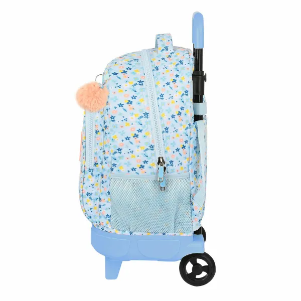 Школьный рюкзак с колесиками Moos Lovely Синий 33 X 45 X 22 cm