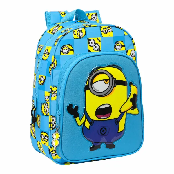 Koululaukku Minions Minionstatic Sininen 26 x 34 x 11 cm