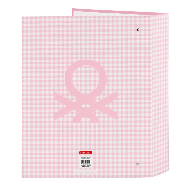 Gredzenveida stiprinājums Benetton Vichy Rozā A4 27 x 33 x 6 cm