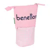 Kynäpenaali Benetton Vichy Pinkki (8 x 19 x 6 cm)