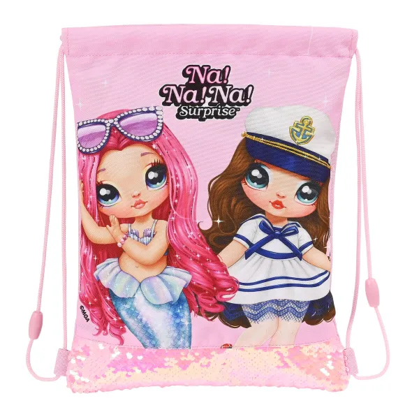 Lasten reppu Na!Na!Na! Surprise Sparkles Pinkki 26 x 34 x 1 cm