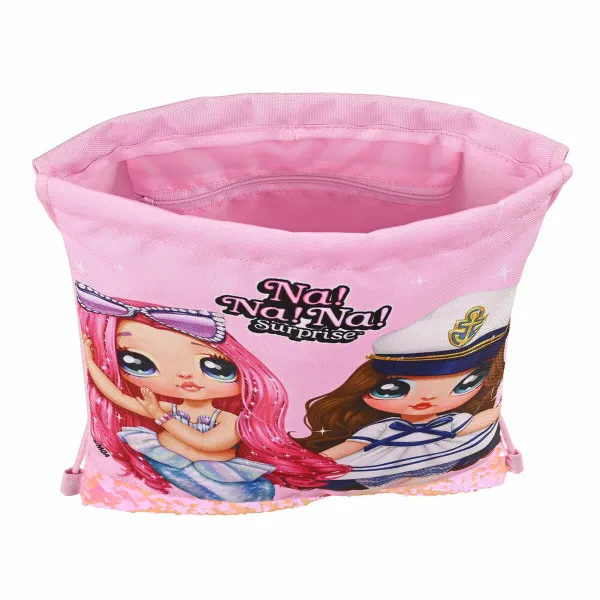 Lasten reppu Na!Na!Na! Surprise Sparkles Pinkki 26 x 34 x 1 cm