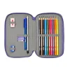 Double Pencil Case SuperThings Guardians of Kazoom Yellow Purple (28 Pieces)