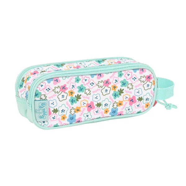 Kaksilokeroinen laukkku Peppa Pig Cosy corner Vaaleansininen (21 x 8 x 6 cm)