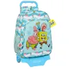 Mokyklinė kuprinė su ratukais Spongebob Stay positive Mėlyna Balta (33 x 42 x 14 cm)