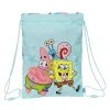 Сумка-рюкзак на веревках Spongebob Stay positive Синий Белый 26 x 34 x 1 cm
