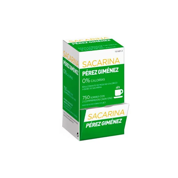 Pérez Giménez Saccharin 750 Sachets 2 Tablets