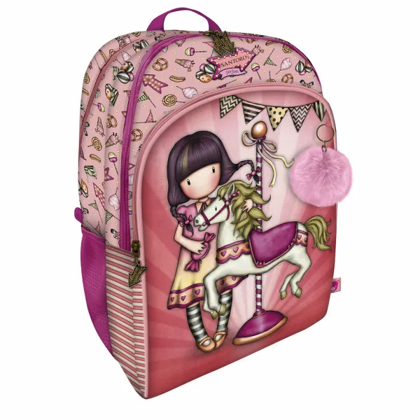 Skolas soma Gorjuss Carousel Laša krāsas 34.5 x 43.5 x 22 cm