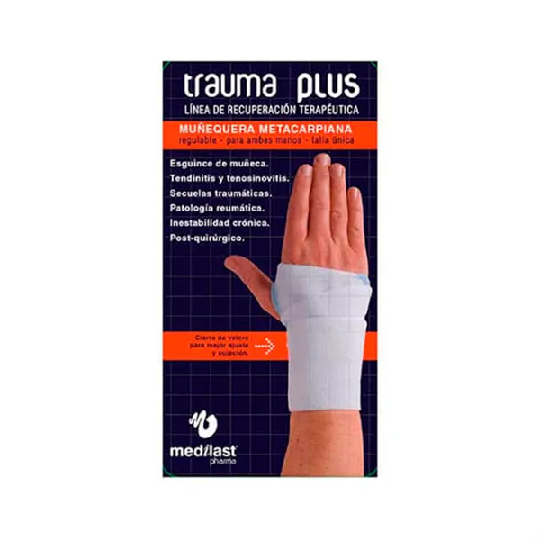 Medilast Metacarpal Wrist Orthosis Trauma Plus White