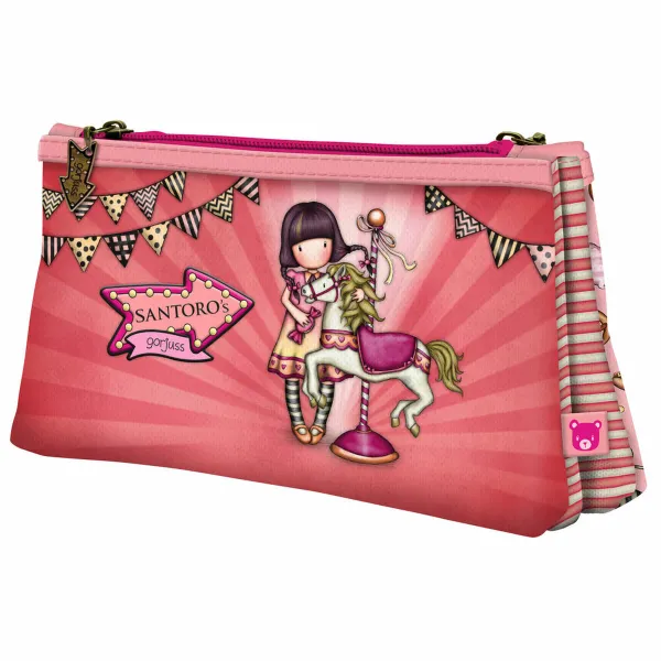 Double Carry-all Gorjuss Carousel Salmon