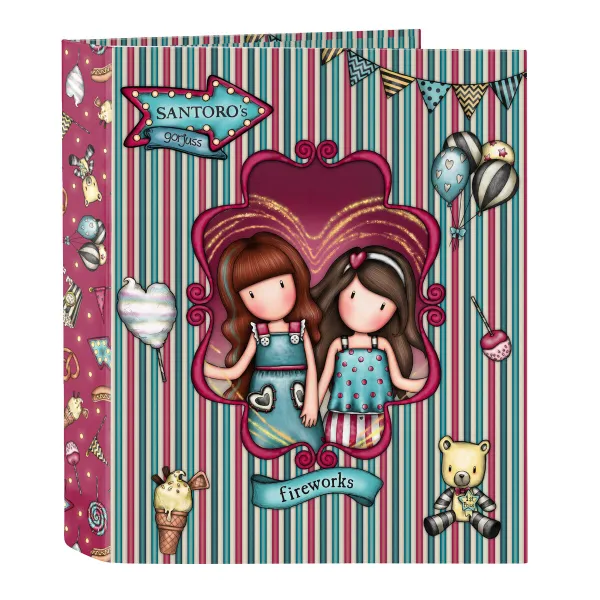 Папка-регистратор Gorjuss Fireworks Тёмно Бордовый A4 27 x 33 x 6 cm