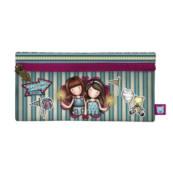 Mokyklinis dėklas Gorjuss Fireworks Kaštoninė (22 x 11 x 1.5 cm)