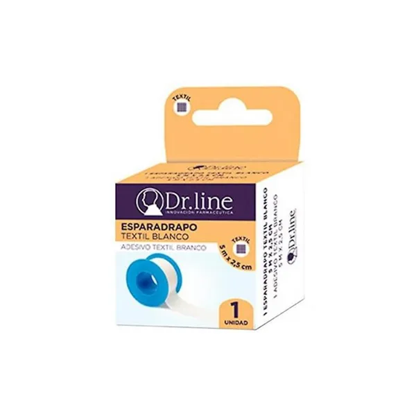 Dr. Line White Textile Tape 5x2,5cm X12