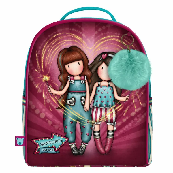 Skolas soma Gorjuss Fireworks Sarkanbrūns 20 x 22 x 10 cm
