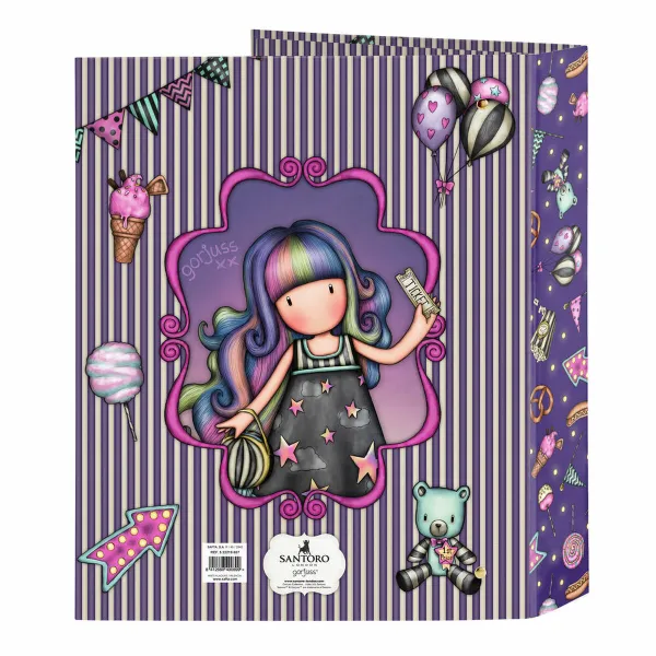 Rengaskansio Gorjuss Up and away Purppura A4 27 x 33 x 6 cm