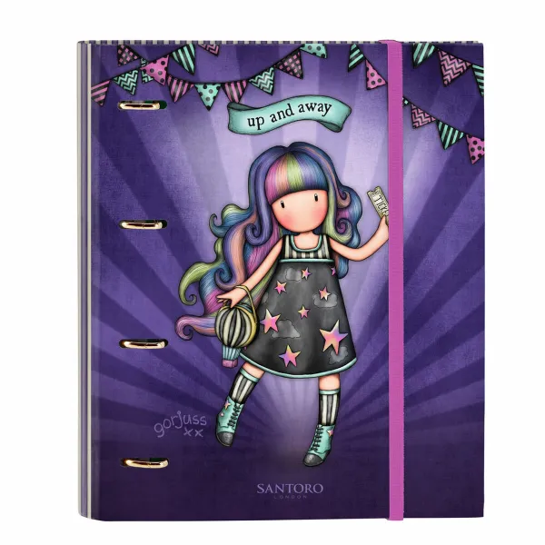Rengaskansio Gorjuss Up and away Purppura (27 x 32 x 3.5 cm)